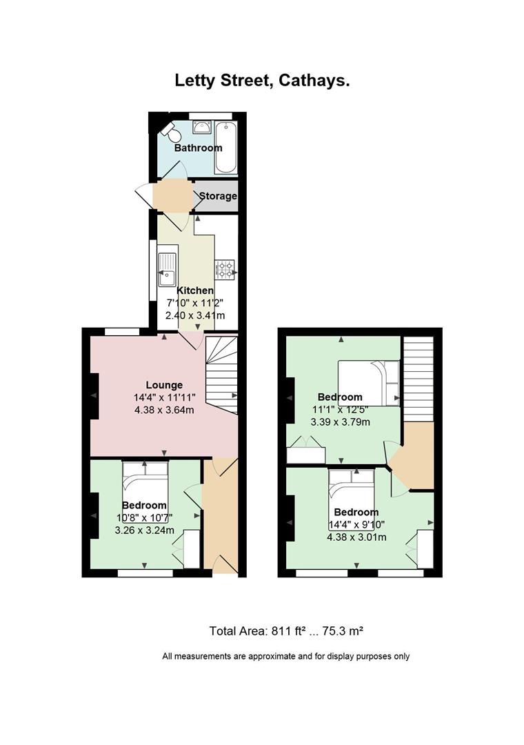 Floorplan for Letty Street, Cathays